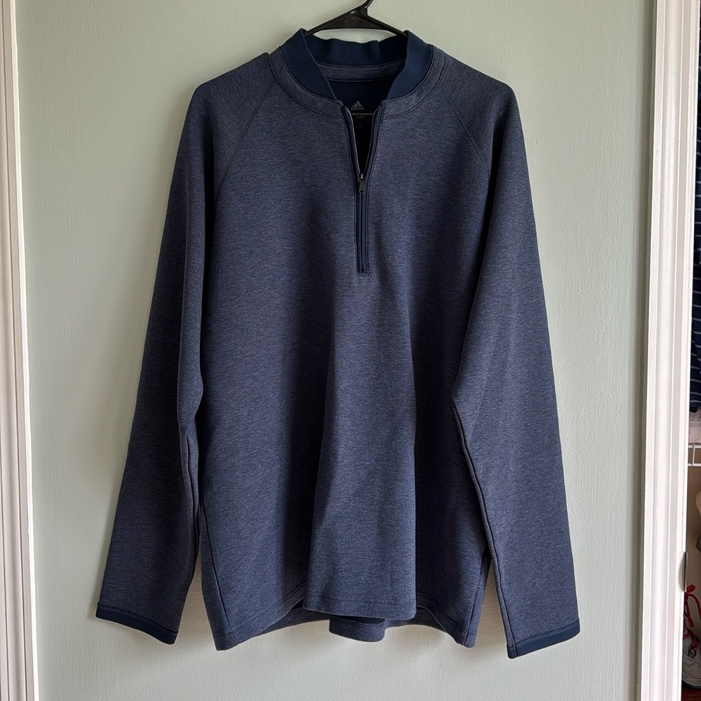 LIKE NEW Adidas Men’s Soft Bomber Quarter Zip XL